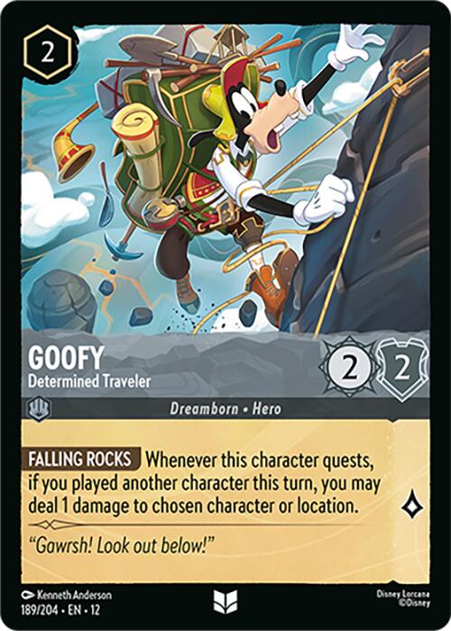 Goofy - Determined Traveler (189/204) [Wilds Unknown] | L.A. Mood Comics and Games