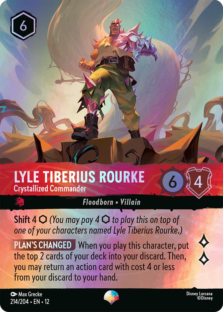 Lyle Tiberius Rourke - Crystallized Commander (Epic) (214/204) [Wilds Unknown] | L.A. Mood Comics and Games