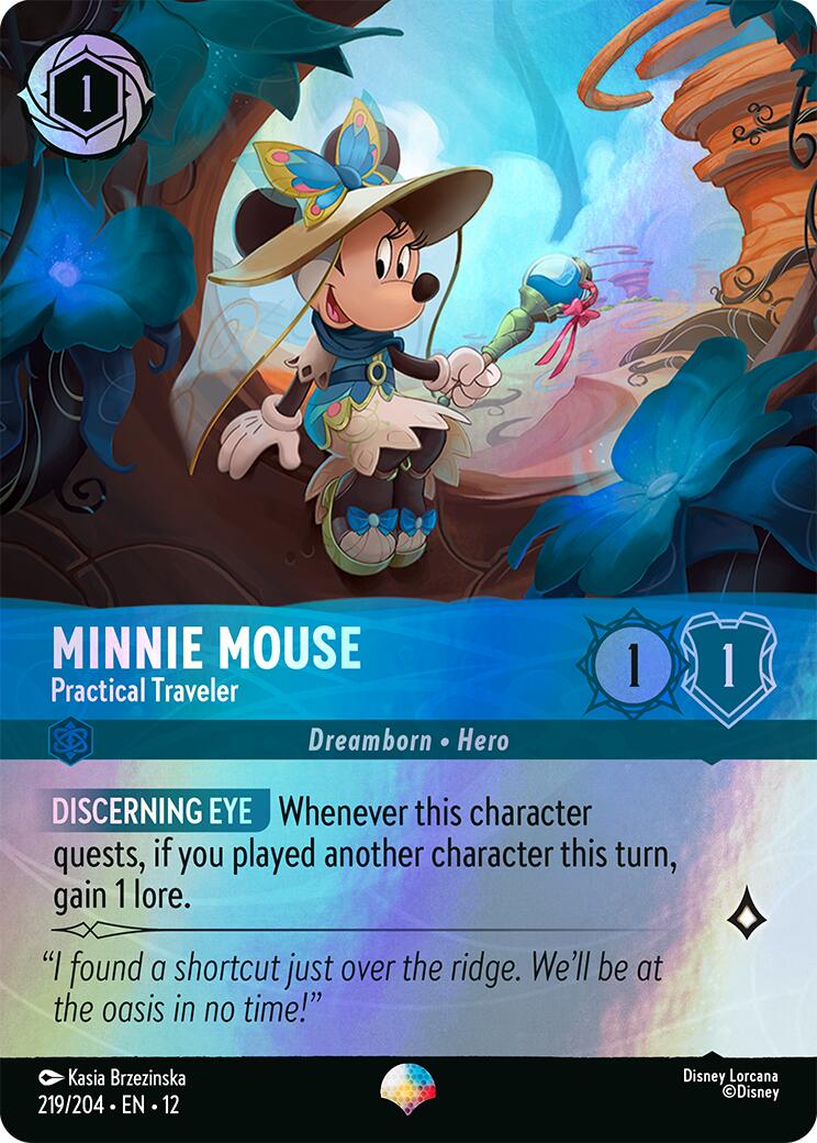 Minnie Mouse - Practical Traveler (Epic) (219/204) [Wilds Unknown] | L.A. Mood Comics and Games
