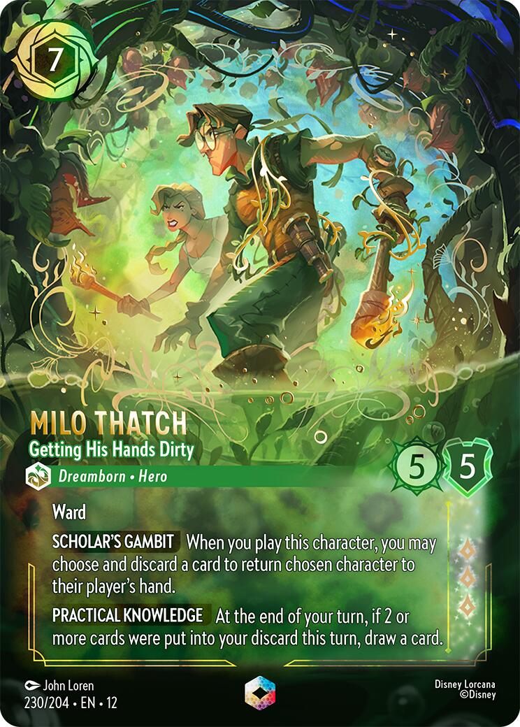 Milo Thatch - Getting His Hands Dirty (Enchanted) (230/204) [Wilds Unknown] | L.A. Mood Comics and Games