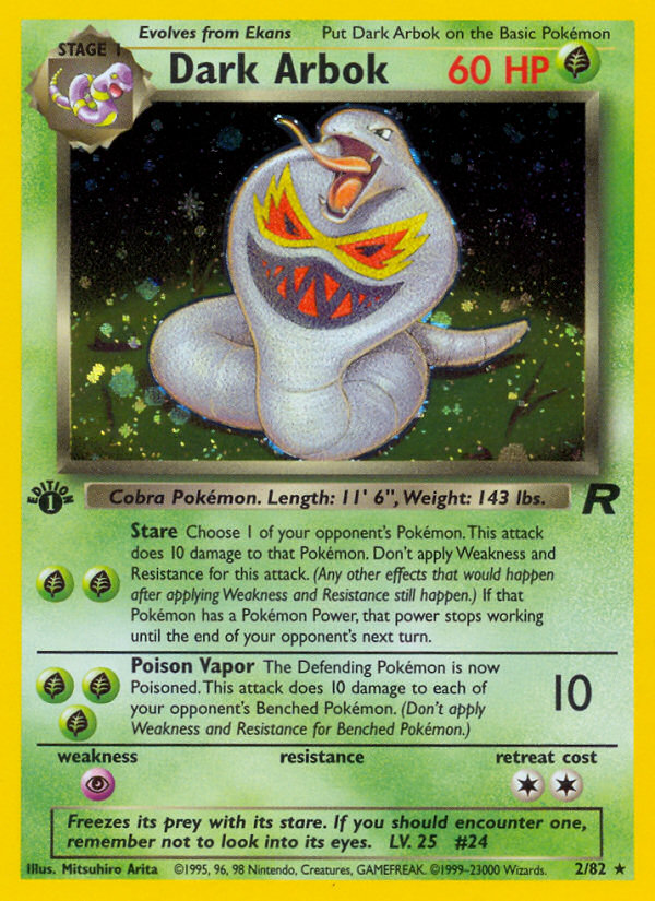 Dark Arbok (2/82) [Team Rocket 1st Edition] | L.A. Mood Comics and Games