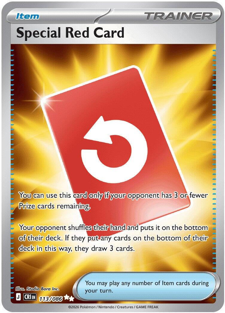 Special Red Card (113/086) [Mega Evolution: Chaos Rising] | L.A. Mood Comics and Games