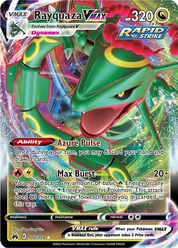 Rayquaza VMAX (102/159) (102) [Sword & Shield: Crown Zenith] | L.A. Mood Comics and Games