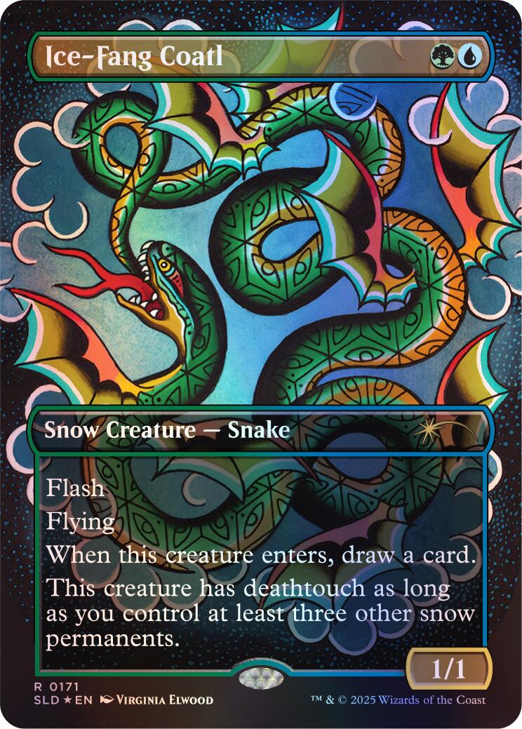 Ice-Fang Coatl (0171) (Rainbow Foil) [Secret Lair Drop Series] | L.A. Mood Comics and Games