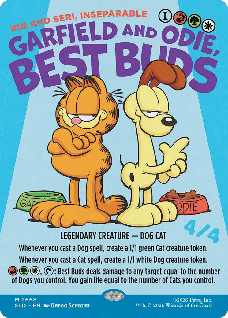 Garfield and Odie, Best Buds - Rin and Seri, Inseparable [Secret Lair Drop Series] | L.A. Mood Comics and Games