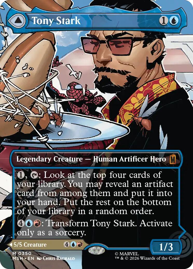 Tony Stark (Borderless) (0350) [Marvel Super Heroes] | L.A. Mood Comics and Games