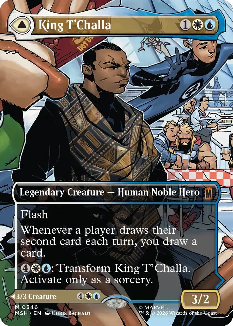 King T'Challa (Borderless) (0346) [Marvel Super Heroes] | L.A. Mood Comics and Games