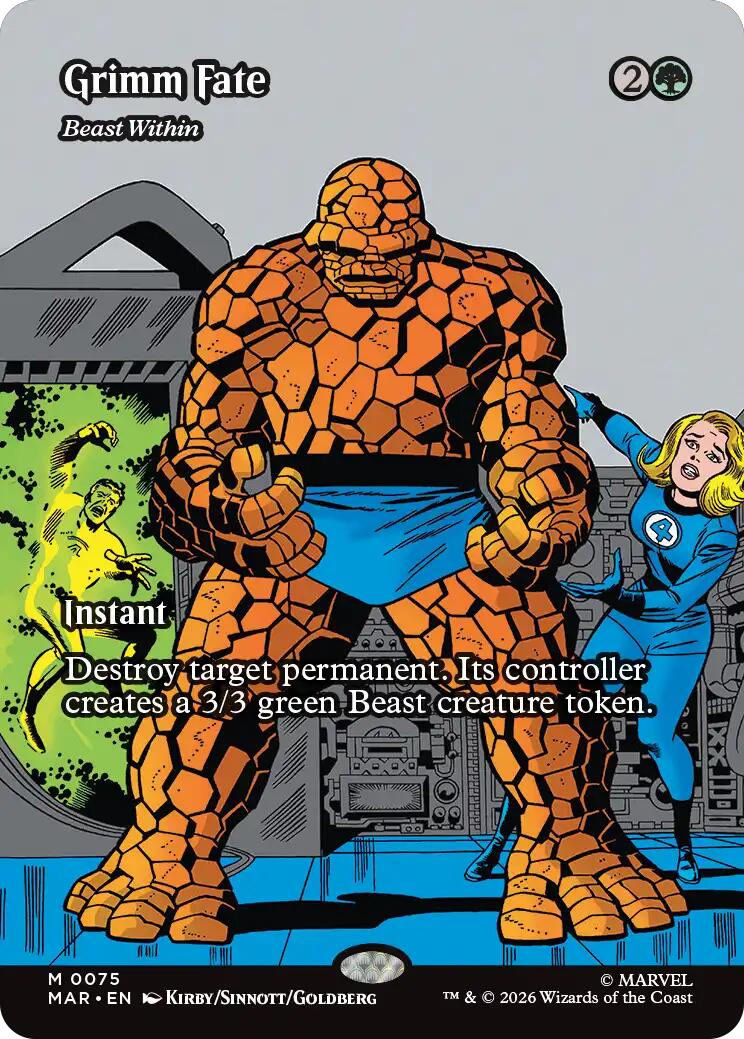 Grimm Fate - Beast Within (Borderless) [Marvel Universe: Eternal-Legal] | L.A. Mood Comics and Games