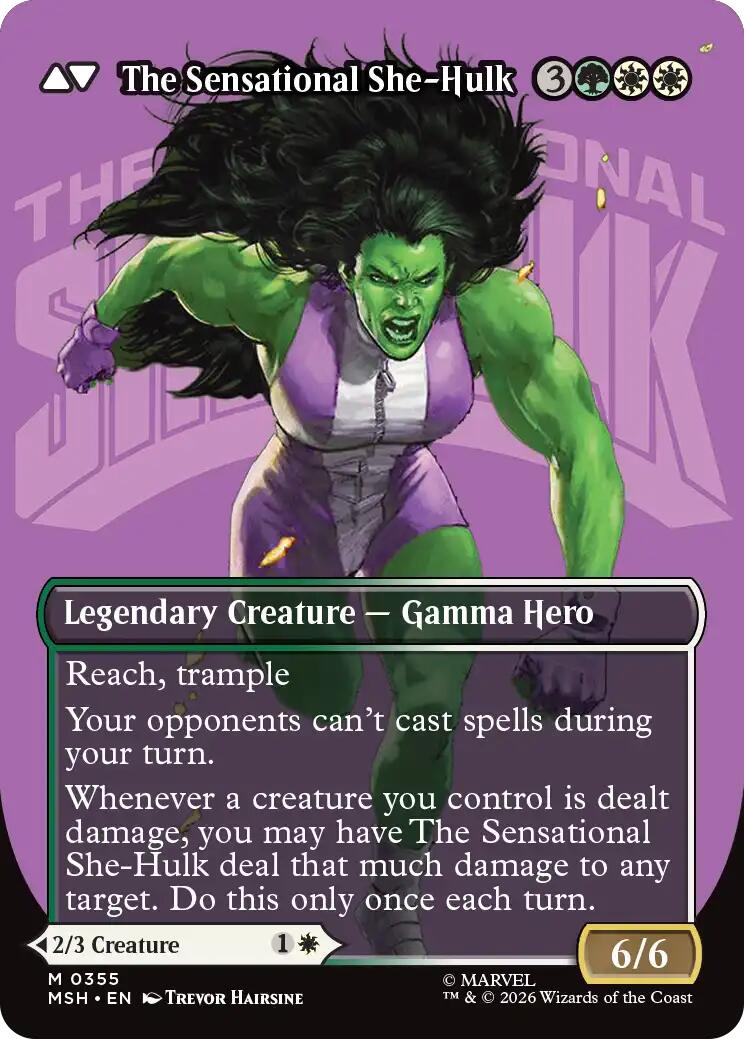 Jennifer Walters // The Sensational She-Hulk (Borderless) (0355) [Marvel Super Heroes] | L.A. Mood Comics and Games