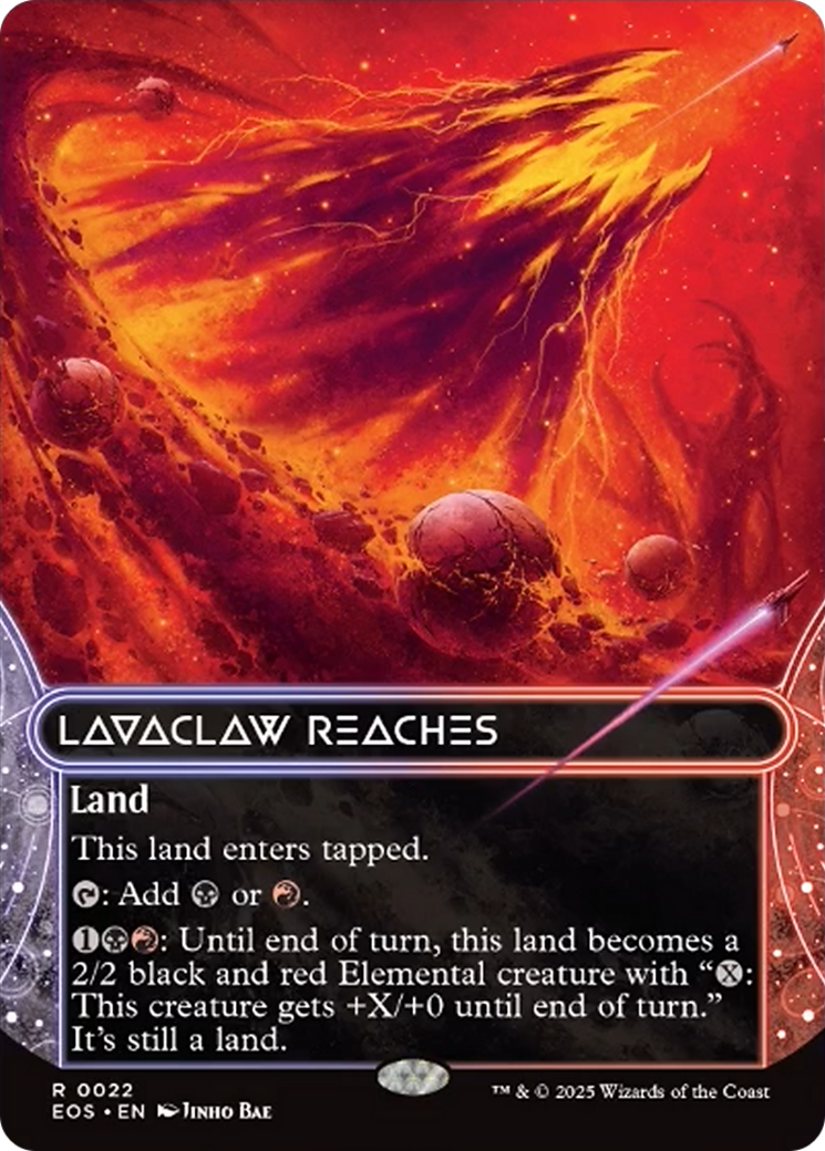 Lavaclaw Reaches (0022) (Borderless) [Edge of Eternities: Stellar Sights] | L.A. Mood Comics and Games