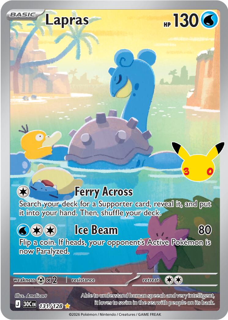 Lapras (131/128) [Mega Evolution: 30th Celebration] | L.A. Mood Comics and Games