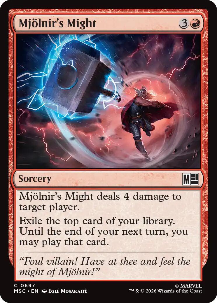 Mjollnir's Might [Marvel Super Heroes Commander] | L.A. Mood Comics and Games