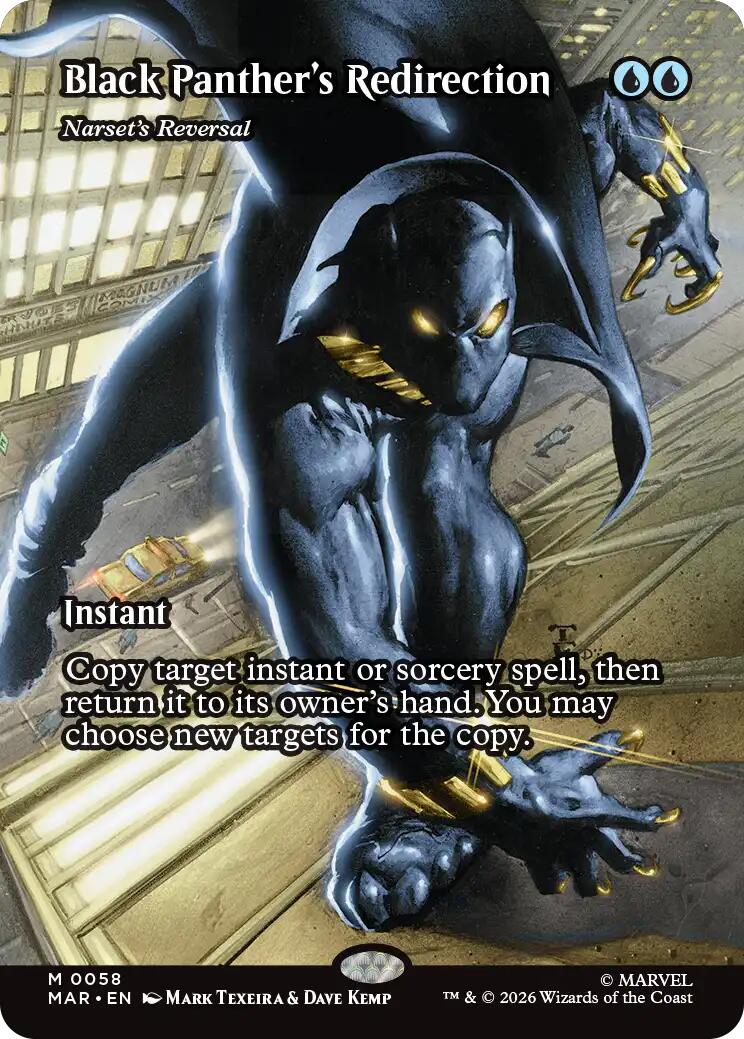 Black Panther's Redirection - Narset's Reversal (Borderless) [Marvel Universe: Eternal-Legal] | L.A. Mood Comics and Games