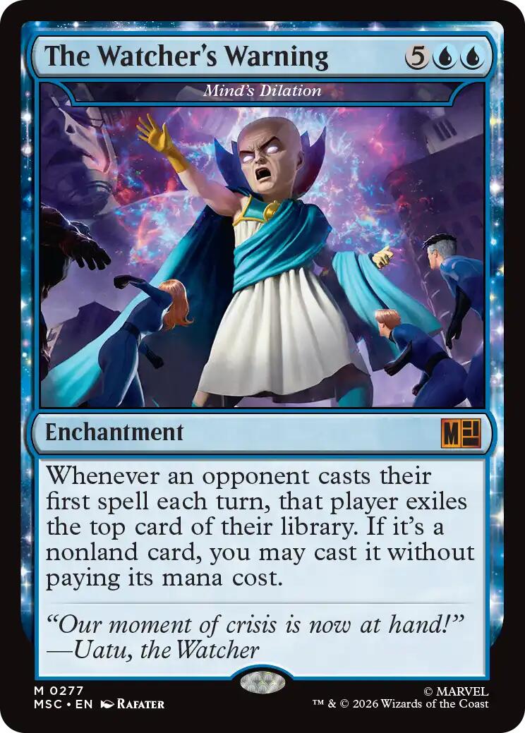 The Watcher's Warning - Mind's Dilation (Surge Foil) [Marvel Super Heroes Commander] | L.A. Mood Comics and Games