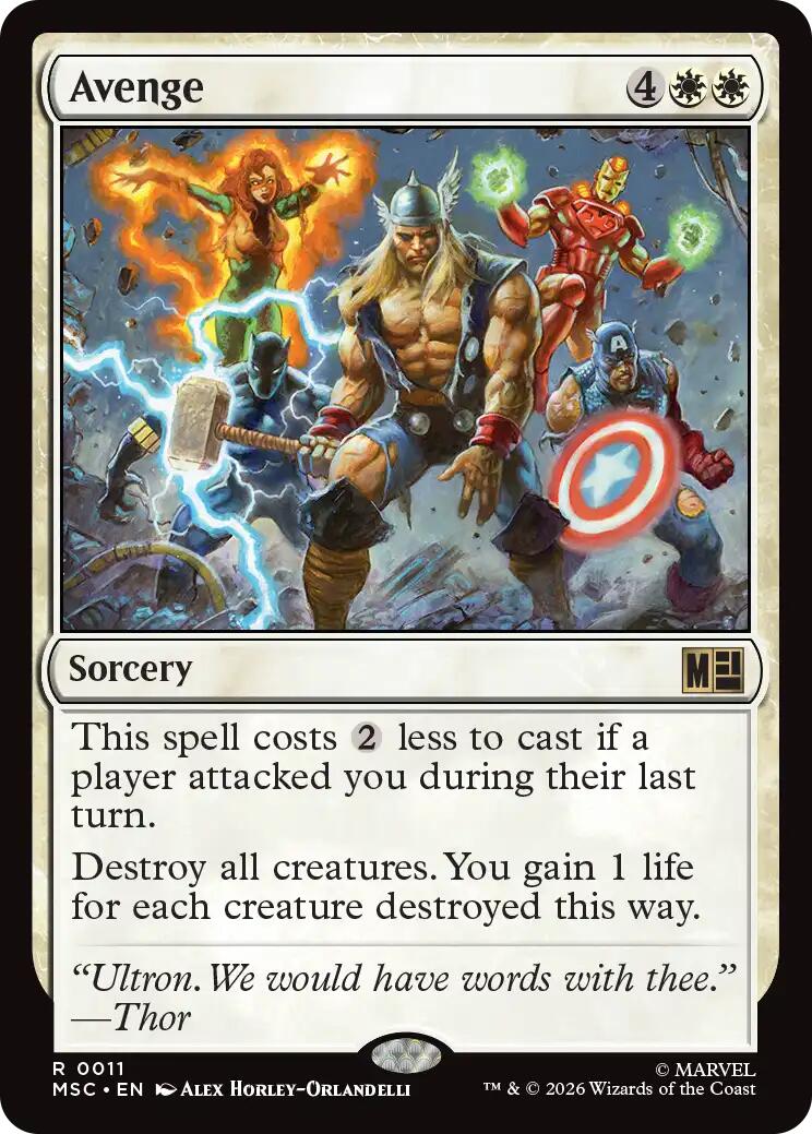 Avenge (Surge Foil) [Marvel Super Heroes Commander] | L.A. Mood Comics and Games