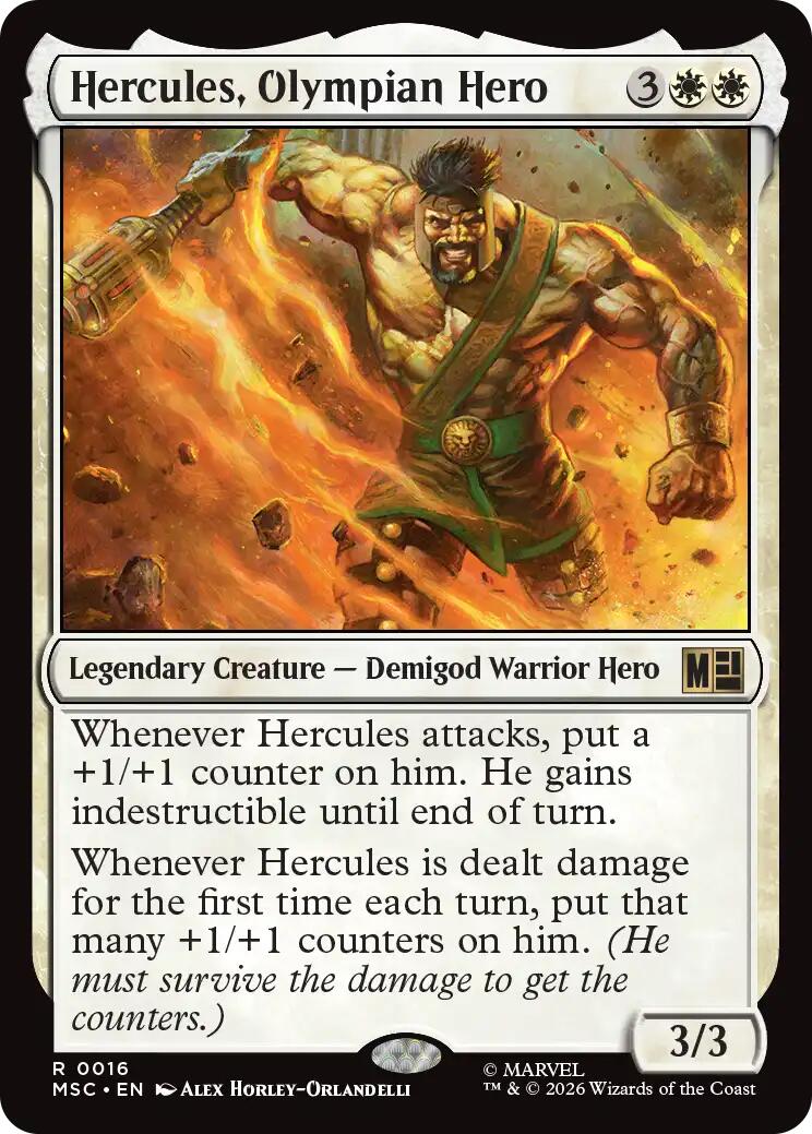 Hercules, Olympian Hero (Surge Foil) [Marvel Super Heroes Commander] | L.A. Mood Comics and Games