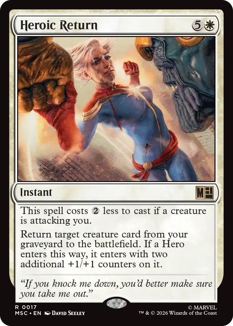 Heroic Return (Surge Foil) [Marvel Super Heroes Commander] | L.A. Mood Comics and Games