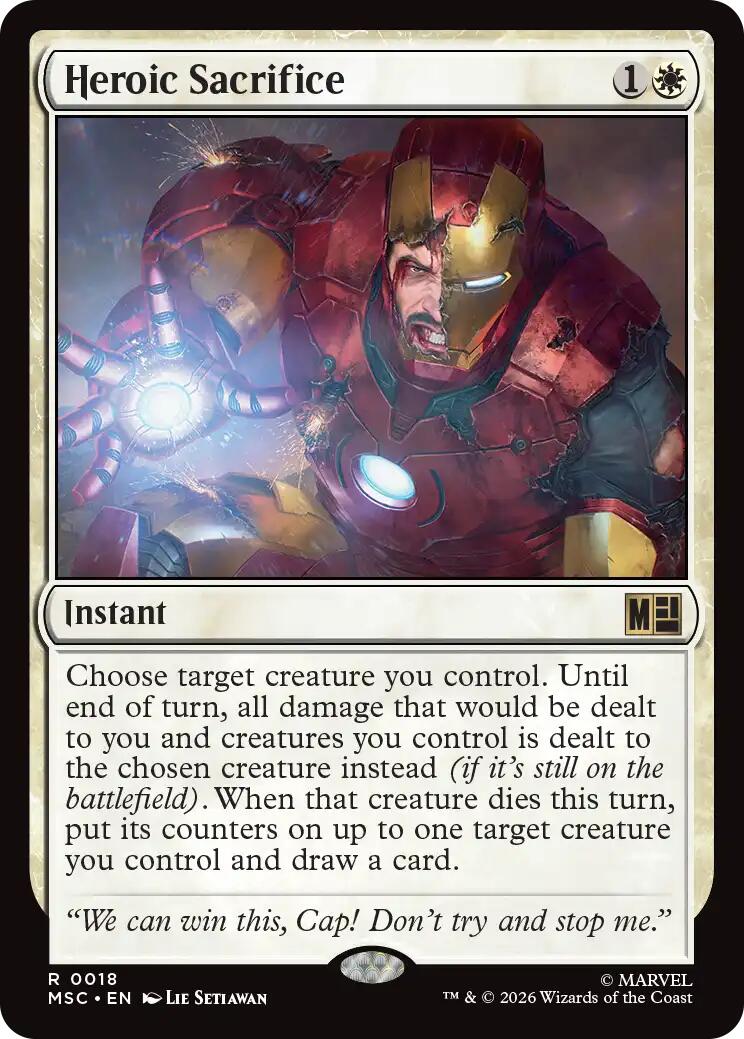 Heroic Sacrifice (Surge Foil) [Marvel Super Heroes Commander] | L.A. Mood Comics and Games