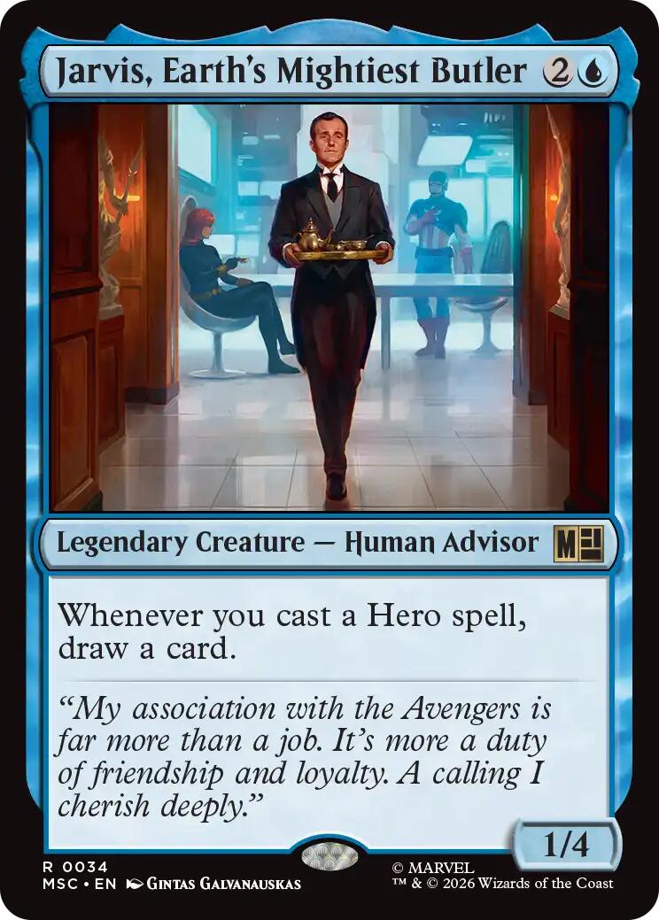 Jarvis, Earth's Mightiest Butler (Surge Foil) [Marvel Super Heroes Commander] | L.A. Mood Comics and Games