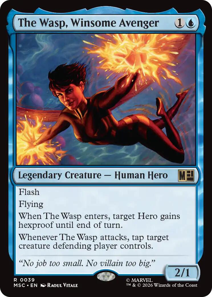 The Wasp, Winsome Avenger (Surge Foil) [Marvel Super Heroes Commander] | L.A. Mood Comics and Games