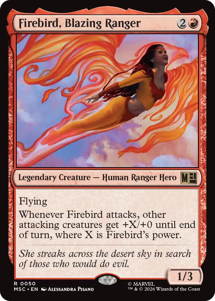 Firebird, Blazing Ranger (Surge Foil) [Marvel Super Heroes Commander] | L.A. Mood Comics and Games