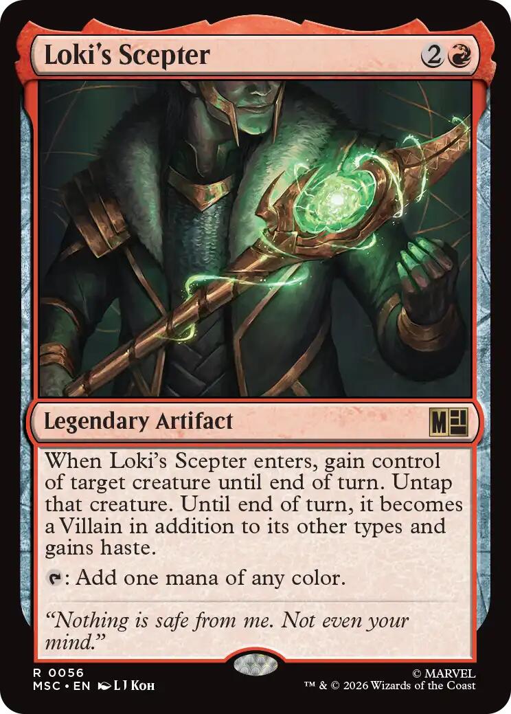 Loki's Scepter (Surge Foil) [Marvel Super Heroes Commander] | L.A. Mood Comics and Games