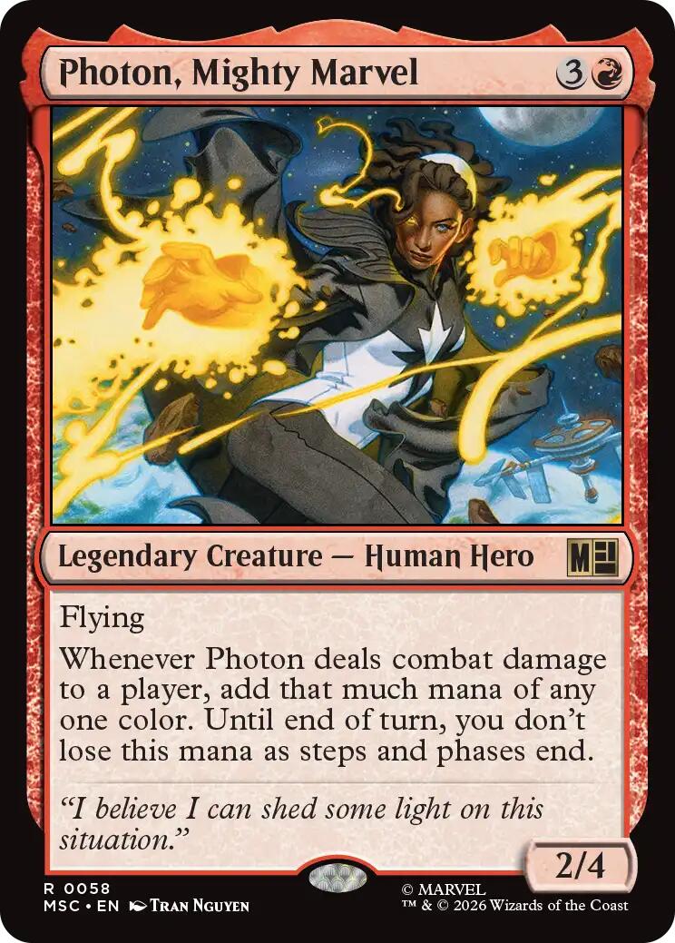 Photon, Mighty Marvel (Surge Foil) [Marvel Super Heroes Commander] | L.A. Mood Comics and Games