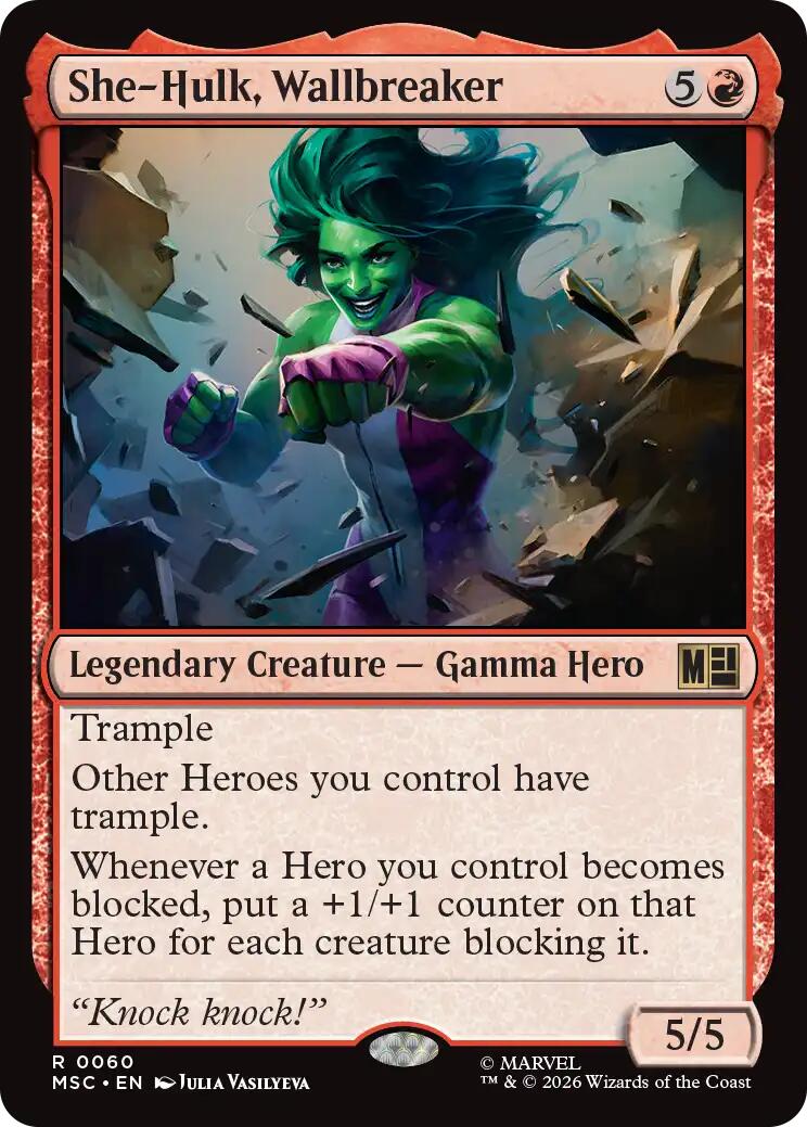 She-Hulk, Wallbreaker (Surge Foil) [Marvel Super Heroes Commander] | L.A. Mood Comics and Games