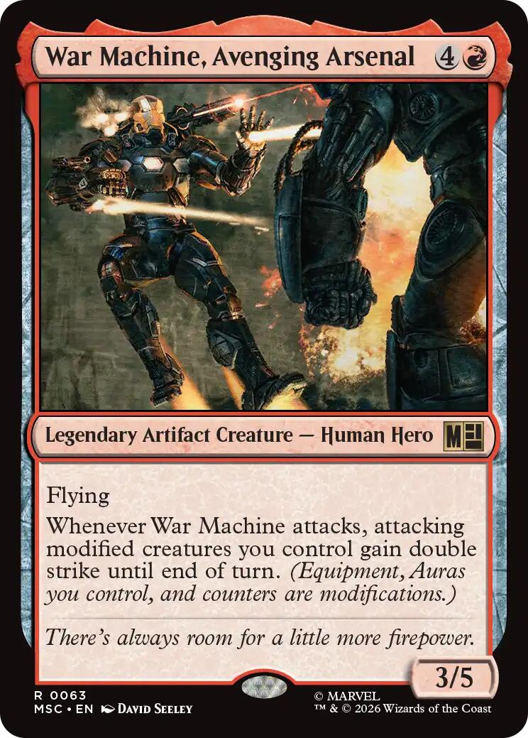 War Machine, Avenging Arsenal (Surge Foil) [Marvel Super Heroes Commander] | L.A. Mood Comics and Games