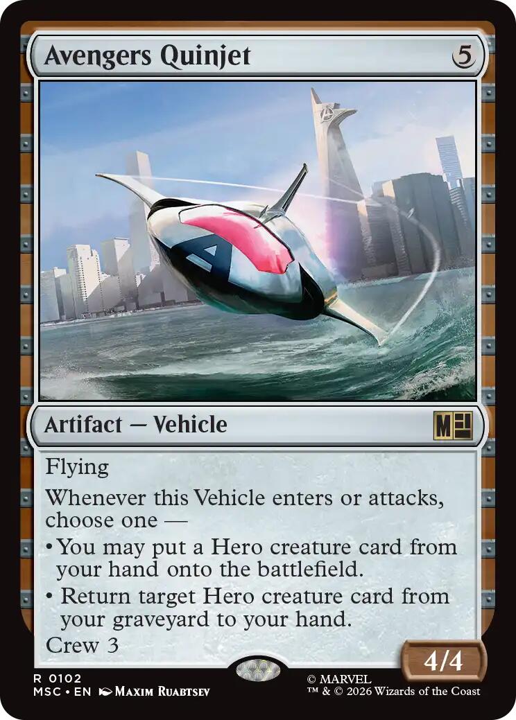 Avengers Quinjet (Surge Foil) [Marvel Super Heroes Commander] | L.A. Mood Comics and Games