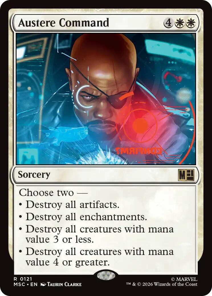 Austere Command (Surge Foil) [Marvel Super Heroes Commander] | L.A. Mood Comics and Games