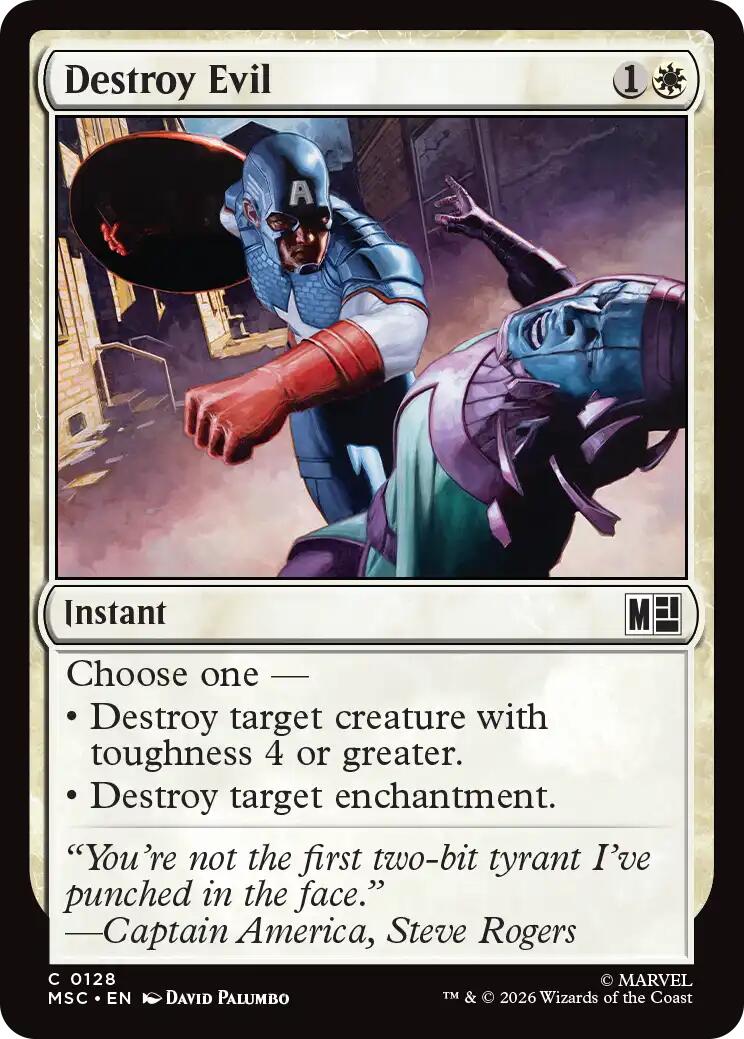 Destroy Evil (Surge Foil) [Marvel Super Heroes Commander] | L.A. Mood Comics and Games