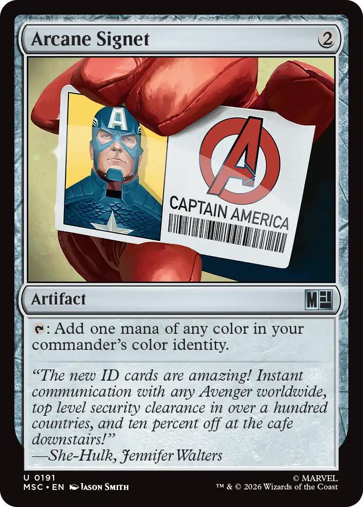 Arcane Signet (0191) (Surge Foil) [Marvel Super Heroes Commander] | L.A. Mood Comics and Games
