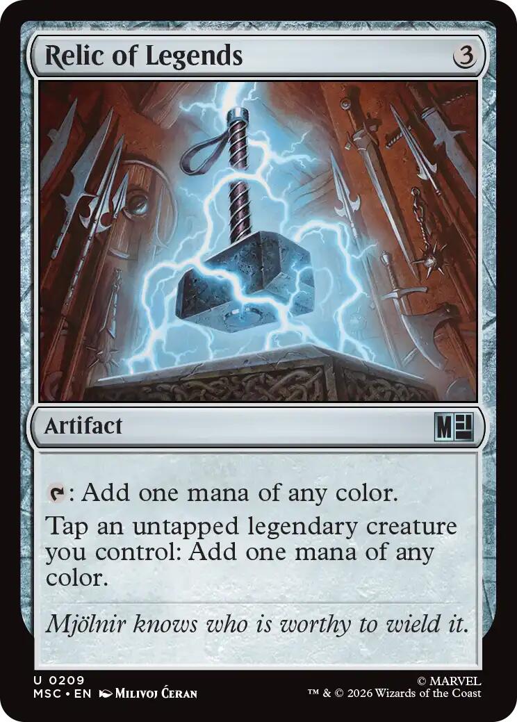Relic of Legends (Surge Foil) [Marvel Super Heroes Commander] | L.A. Mood Comics and Games