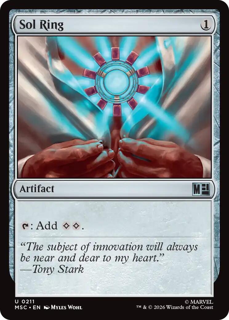 Sol Ring (0211) (Surge Foil) [Marvel Super Heroes Commander] | L.A. Mood Comics and Games