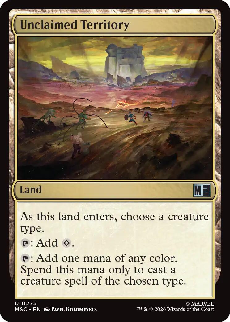 Unclaimed Territory (Surge Foil) [Marvel Super Heroes Commander] | L.A. Mood Comics and Games