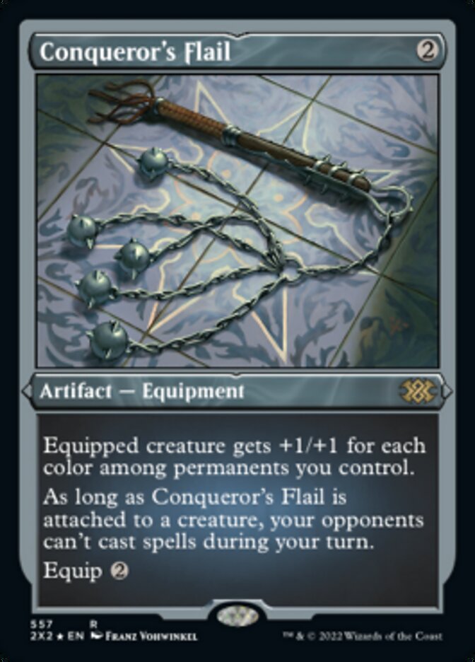 Conqueror's Flail (Foil Etched) [Double Masters 2022] | L.A. Mood Comics and Games