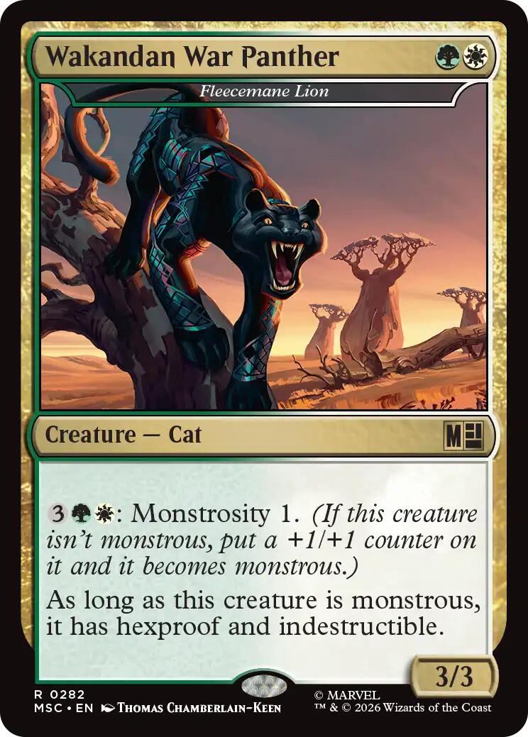 Wakandan War Panther - Fleecemane Lion (Surge Foil) [Marvel Super Heroes Commander] | L.A. Mood Comics and Games