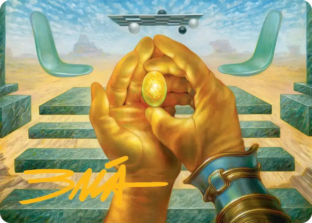 The Mind Stone Art Card (Gold-Stamped Signature) [Marvel Super Heroes Art Series] | L.A. Mood Comics and Games
