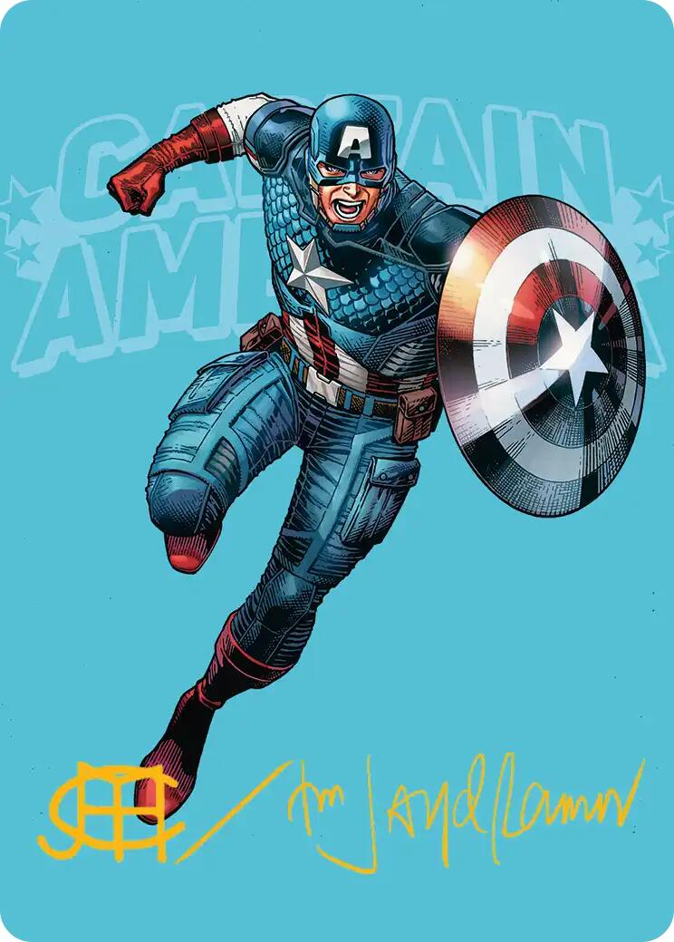 Captain America, Super-Soldier Art Card (Gold-Stamped Signature) [Marvel Super Heroes Art Series] | L.A. Mood Comics and Games