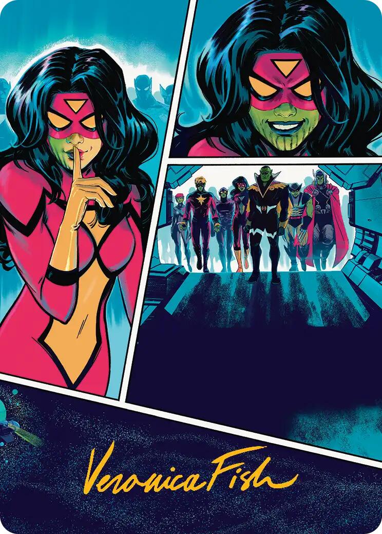Secret Invasion Art Card (Gold-Stamped Signature) [Marvel Super Heroes Art Series] | L.A. Mood Comics and Games