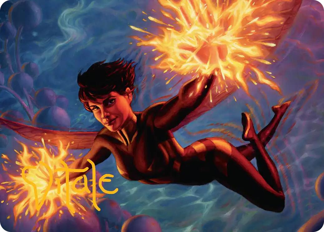 The Wasp, Winsome Avenger Art Card (Gold-Stamped Signature) [Marvel Super Heroes Art Series] | L.A. Mood Comics and Games