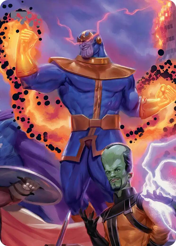 Thanos, Death's Consort Art Card [Marvel Super Heroes Art Series] | L.A. Mood Comics and Games