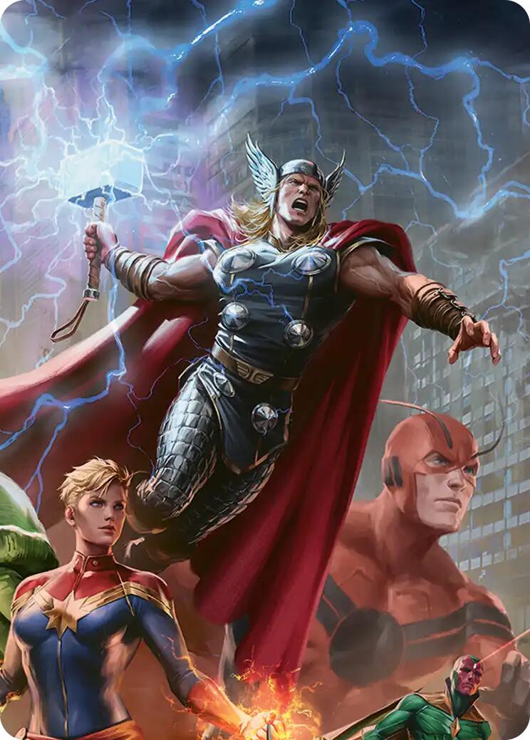 Thor, Guardian of Midgard Art Card [Marvel Super Heroes Art Series] | L.A. Mood Comics and Games