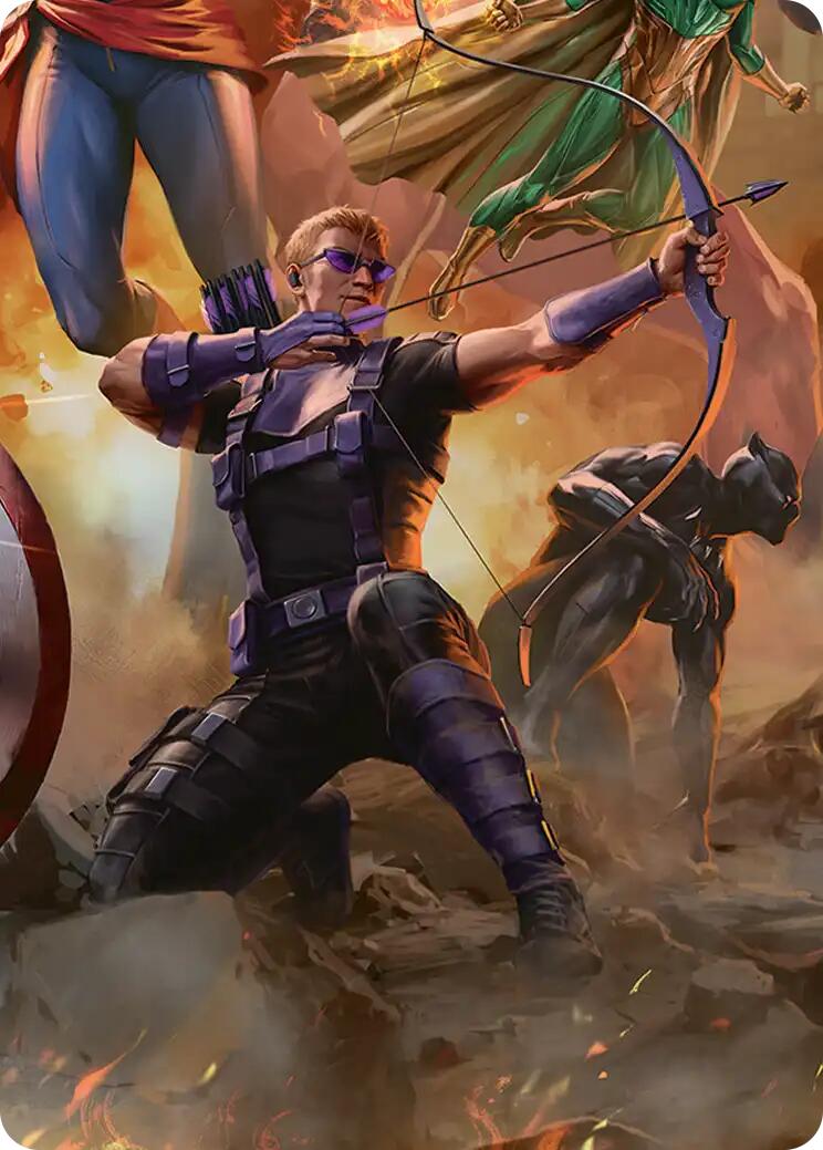 Hawkeye, Trick Shot Art Card [Marvel Super Heroes Art Series] | L.A. Mood Comics and Games