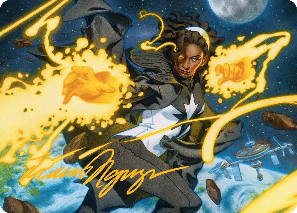Photon, Mighty Marvel Art Card (Gold-Stamped Signature) [Marvel Super Heroes Art Series] | L.A. Mood Comics and Games