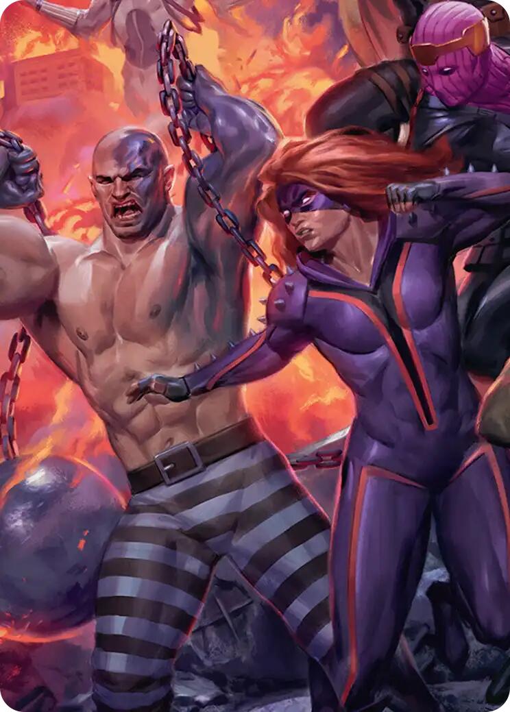 Absorbing Man and Titania Art Card [Marvel Super Heroes Art Series] | L.A. Mood Comics and Games