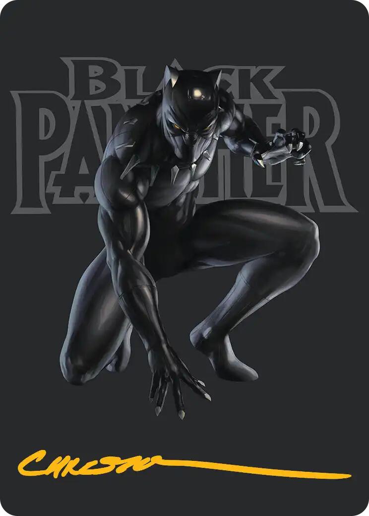 Black Panther, Hope Enduring Art Card (Gold-Stamped Signature) [Marvel Super Heroes Art Series] | L.A. Mood Comics and Games