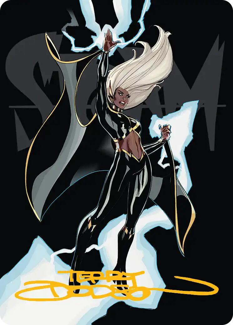 Storm, Windrider Art Card (Gold-Stamped Signature) [Marvel Super Heroes Art Series] | L.A. Mood Comics and Games
