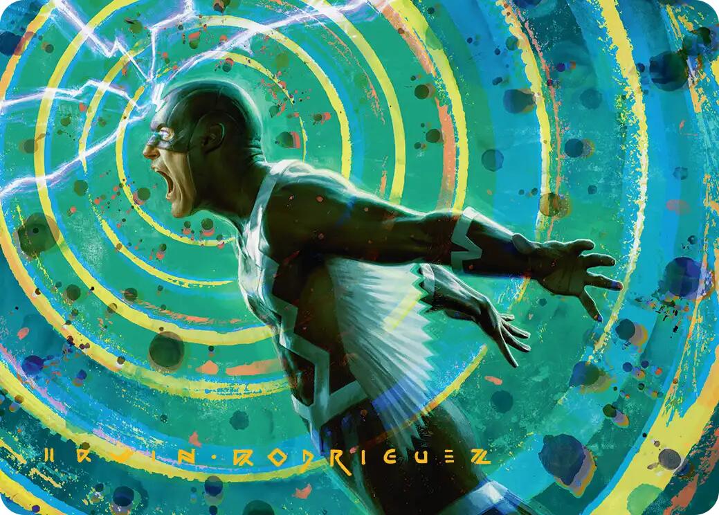 Black Bolt, Inhuman King Art Card (Gold-Stamped Signature) [Marvel Super Heroes Art Series] | L.A. Mood Comics and Games